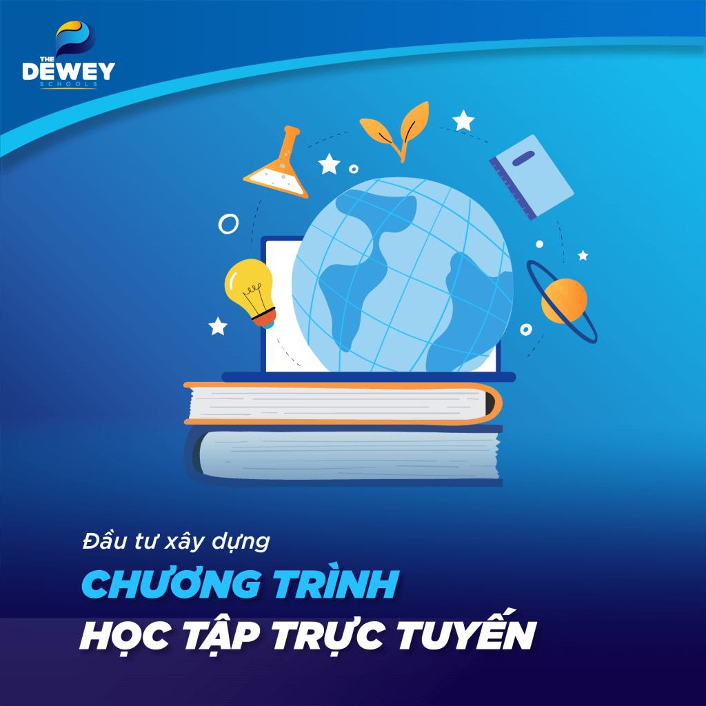 Giáo viên The Dewey Schools đang hướng dẫn học sinh học trực tuyến
