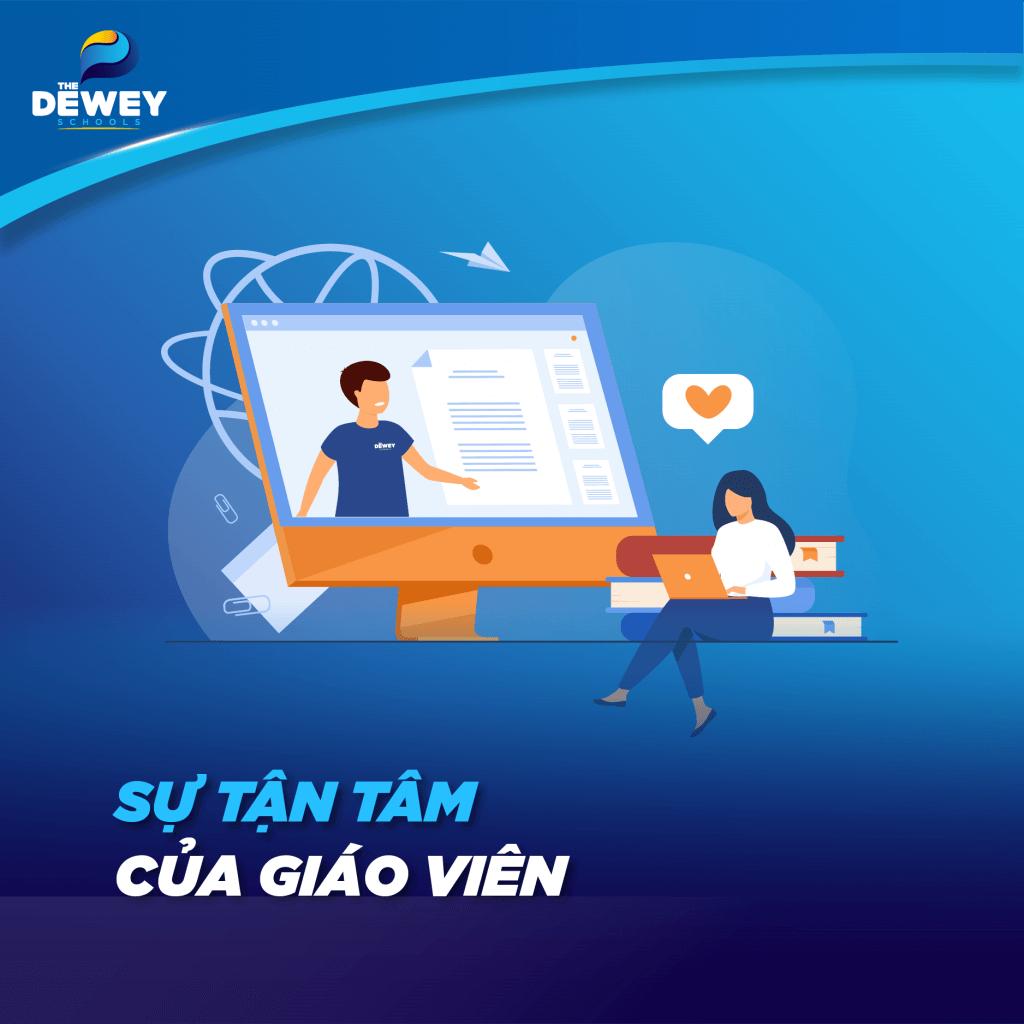 Giáo viên The Dewey Schools tận tình hướng dẫn học sinh