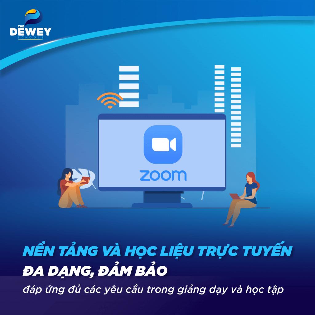 Học sinh The Dewey Schools sử dụng các nền tảng học tập trực tuyến