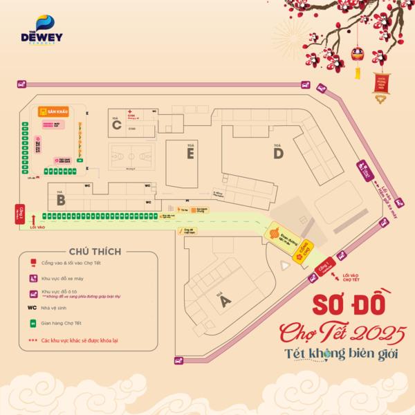 Khu vực ẩm thực Chợ Tết
