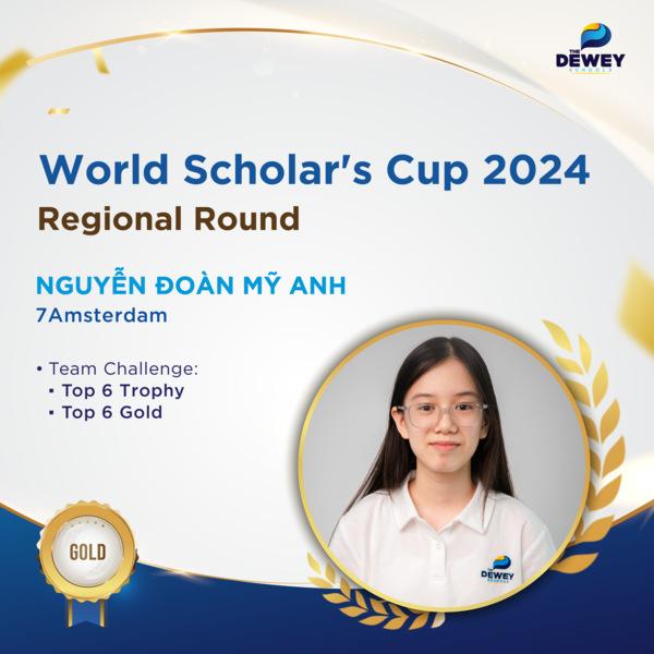 Nguyễn Đoàn Mỹ Anh - Học sinh lớp 7Amsterdam đạt thành tích học tập xuất sắc
