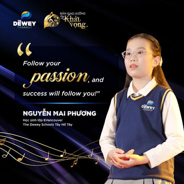 Nguyễn Mai Phương chia sẻ tại chương trình Bản giao hưởng của Khát Vọng