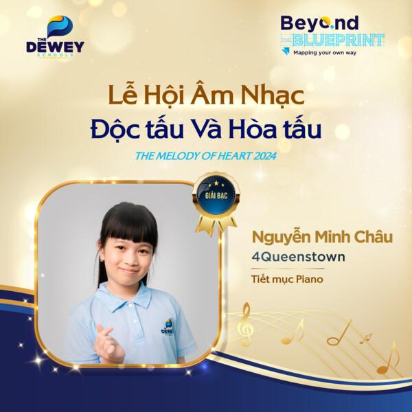 Nguyễn Minh Châu - Học sinh lớp 4Queenstown đạt thành tích nghệ thuật