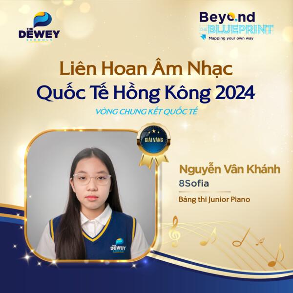Nguyễn Vân Khánh - Học sinh lớp 8Sofia đạt thành tích nghệ thuật