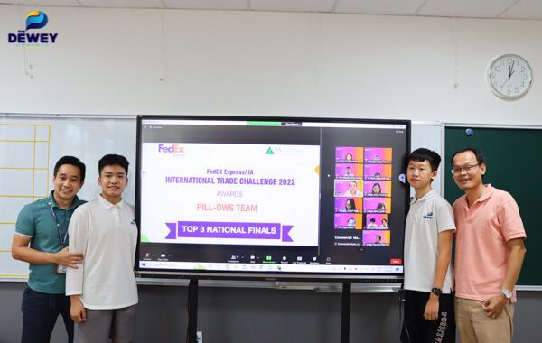 Hai Học Sinh Dewey Xuất Sắc Vào Chung Kết Cuộc Thi Thách Thức Thương Mại Quốc Tế